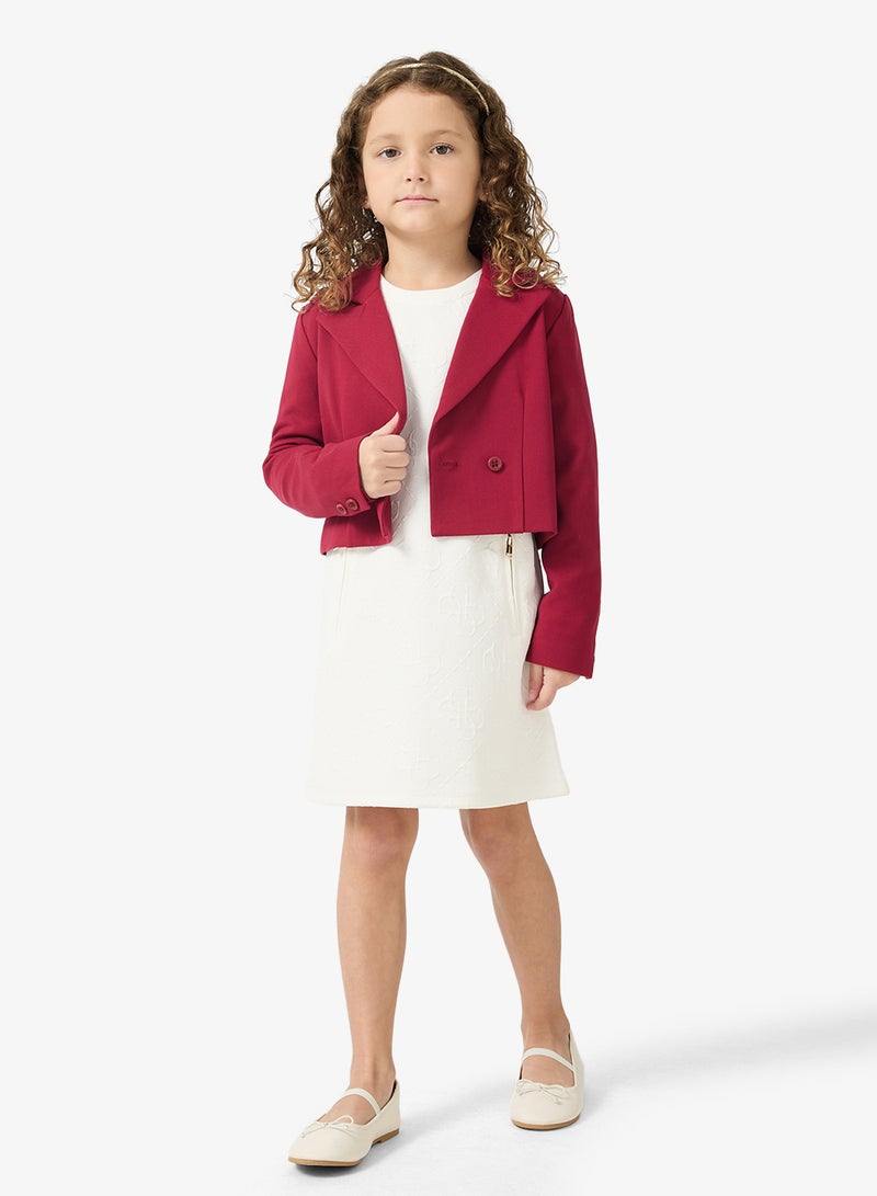 GUESS Kids Jacquard Logo Dress - Image 4